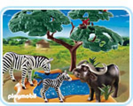 andrageren plade korrekt Playmobil #4828 - Buffalo With Zebra [4008789048288] - My Gifted Child