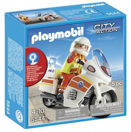Playmobil #5544 - Emergency Motorcycle with Light