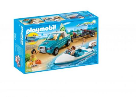 Playmobil #6864 - Surfer Pickup with Speedboat