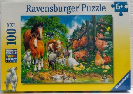 Ravensburger 100 pcs Puzzle - Animal Get Together
