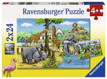 Ravensburger 2 X 24 pcs Puzzle - Welcome To the Zoo