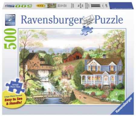 Ravensburger 500 Large Pcs Puzzle - Fishing Lesson, The
