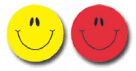 Shape Stickers - MulticoloredSmiley Faces #CD5270