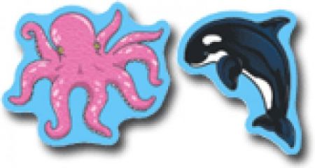 Shape Stickers - Sea Life: Realistic #CD5268