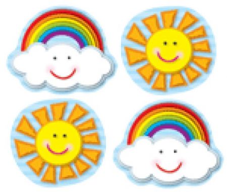Shape Stickers - Sun & Rainbows #CD168024