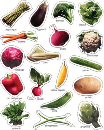 Shape Stickers - Vegetables #CD168009