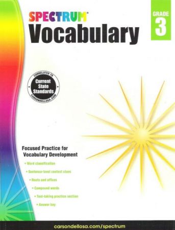 Spectrum Vocabulary Grade 3 - Workbook