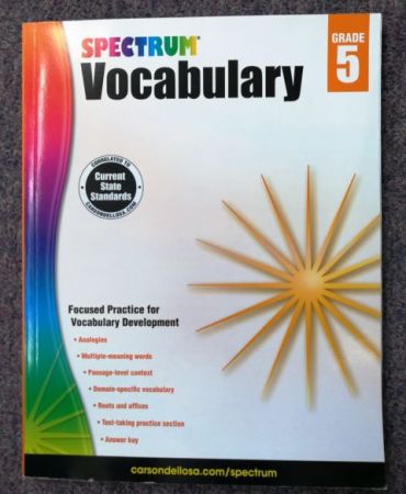 Spectrum Vocabulary Grade 5 - Workbook