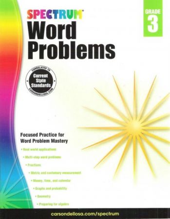 Spectrum Word Problems Grade 3 - Workbook