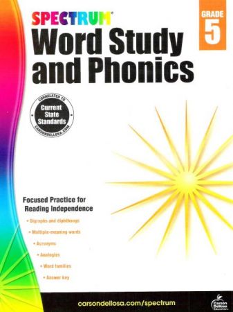 Spectrum Word Study and Phonics Grade 5 - Workbook