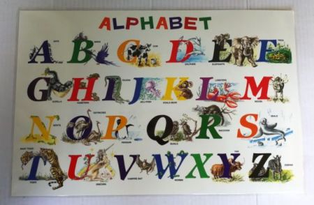 Travelpic Placemat - Alphabet