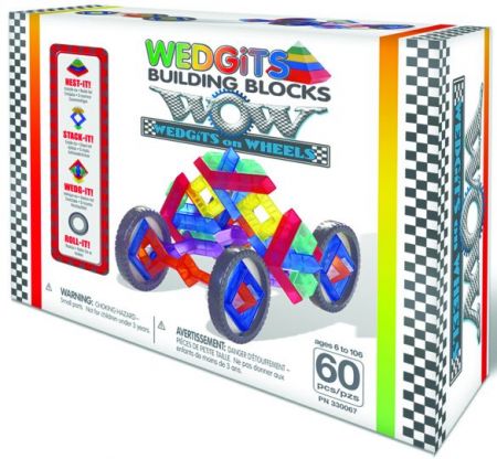 Wedgits On Wheels Set - 60 Pieces
