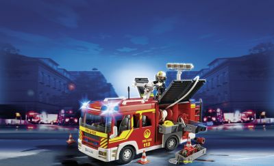 playmobil 5363 city action fire engine with lights and sound